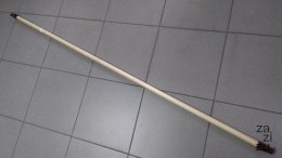 Kij drewniany 150cm z okuciem plastikowym