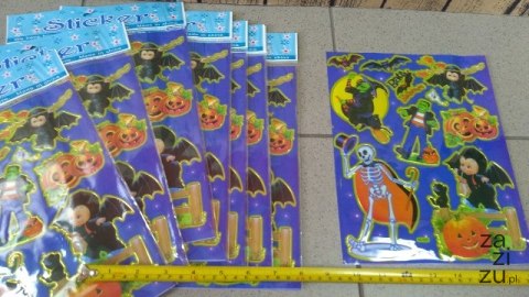 Naklejki laserowe 10szt HALLOWEN Naklejki laserowe 10szt HALLOWEN
