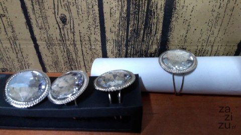 Obrączki na serwetki 4szt. KRYSZTAŁ | RH8157-05 Obrączki na serwetki 4szt. KRYSZTAŁ | RH8157-05