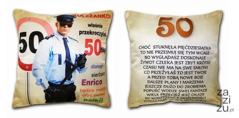 Poduszka - Koleżanko! Solenizantko właśnie przekroczyłaś 50 - S6