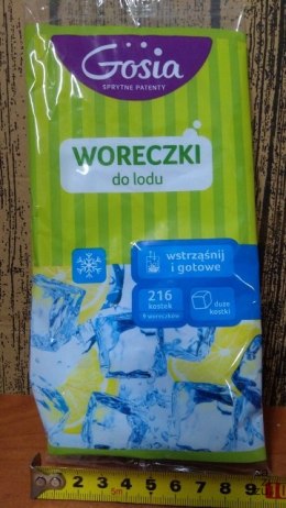 Woreczki do lodu 216szt DUŻE KOSTKI