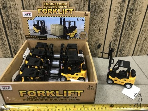 Wózek widłowy 8szt w pudełku 12cm HX072 Wózek widłowy 8szt w pudełku 12cm HX072