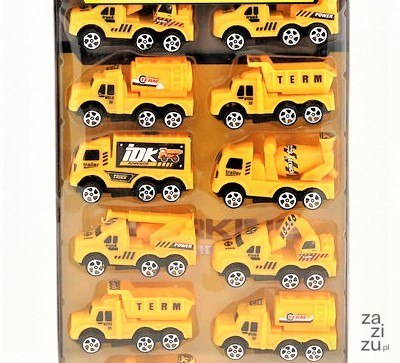 Zestaw 12szt. auta BUDOWLANE