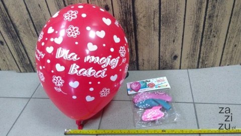 Balon 5szt BABCIA 33cm gs120 Balon 5szt BABCIA 33cm gs120
