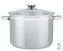 Garnek 10l ze stali nierdzewnej + szklana pokrywka fi-26 VITALO | 400120