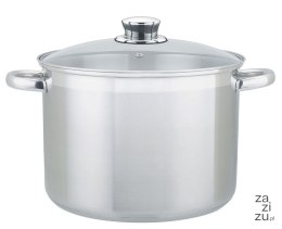 Garnek 10l ze stali nierdzewnej + szklana pokrywka fi-26 VITALO | 400120