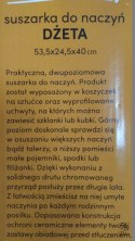 Suszarka do naczyń Tadar Dżeta 2 poziomy 53,5 x 24,5 cm x 40 cm czarna