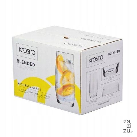 Szklanki 6szt. do napojów 350ml BLENDED Szklanki 6szt. do napojów 350ml BLENDED