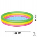 Basen 152x30cm z miękkim dnem 3-RINGI | 51103