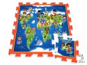 Puzzle piankowe MATA Dzieci Mapa Świata ZA3149