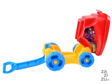 Wózek z zestawem do piasku SPIDERMAN | ZA3117 Wózek z zestawem do piasku SPIDERMAN | ZA3117