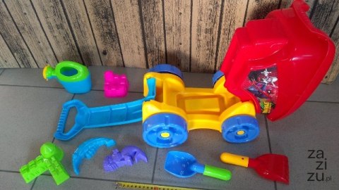 Wózek z zestawem do piasku SPIDERMAN | ZA3117 Wózek z zestawem do piasku SPIDERMAN | ZA3117