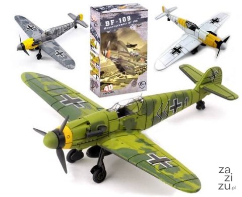 Plastikowy samolot BF-109 do składania 1:48 | ZA2589