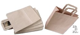 Torebka papierowa z uszami 25szt SZARA 25 x 15 x 32 cm 3826