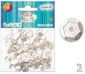 Cekiny 12szt pastelowe SREBRNE 8mm 10g | WMT-114