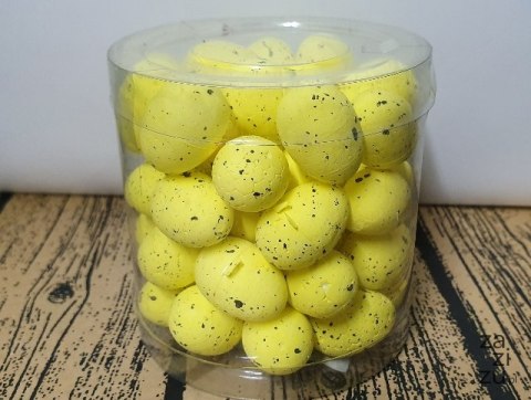 Jajka w kloszu 2,5cm ŻÓŁTE 50szt 7674 Jajka w kloszu 2,5cm ŻÓŁTE 50szt 7674