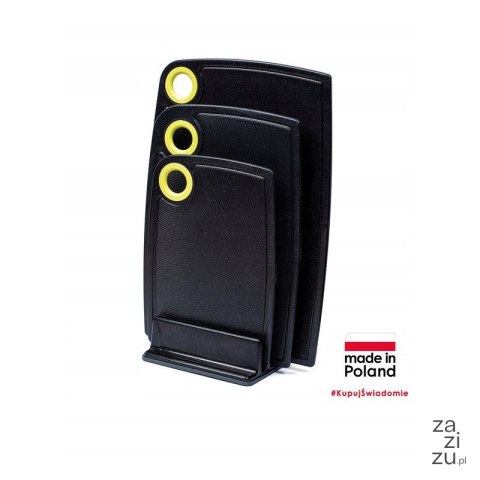 Komplet 3 desek bąble 24x16, 30 x 20, 35 x 24 z podstawką kosmos czarne Komplet 3 desek bąble 24x16, 30 x 20, 35 x 24 z podstawką kosmos czarne