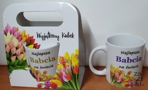 Kubek w torebce BABCIA TULIPANY Kubek w torebce BABCIA TULIPANY