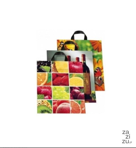 Reklamówka 50szt. z uchwytem 44/50 mix Reklamówka 50szt. z uchwytem 44/50 mix