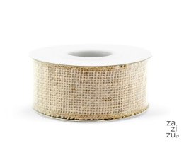 Taśma/wstążka 4cm x 5m JUTA NATURALNA TJ2-4