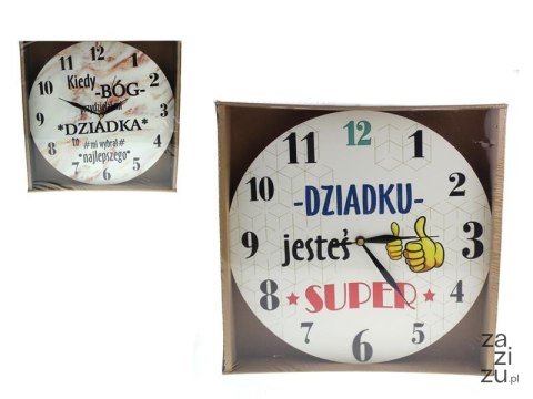 Zegar ścienny 30cm DZIADEK Zegar ścienny 30cm DZIADEK