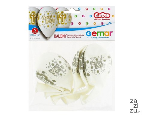 Balony Premium Chrzest Święty, 30cm - 5 szt. Balony Premium Chrzest Święty, 30cm - 5 szt.