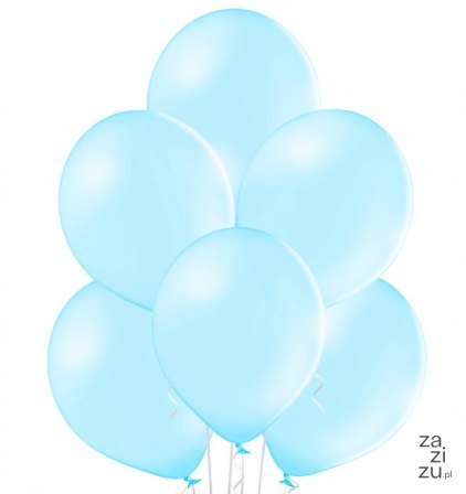 Balony błękitne pastelowe 100 szt. Belbal B105 | GP04-003/03