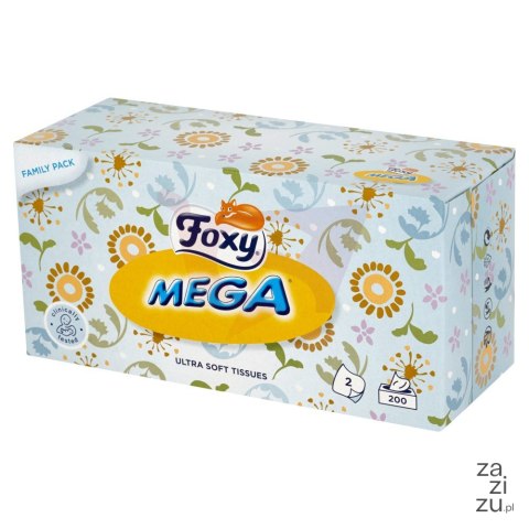 Chusteczki kosmetyczne FOXY MEGA MIĘKKIE 200szt