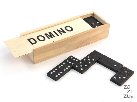 Domino w drewnianym pudełku 15x5x3,5cm