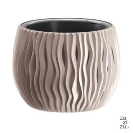 Doniczka z wkładem BOWL SANDY 18x14 cm mocca