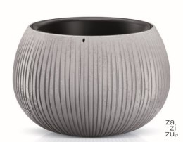 Doniczka z wkładem Beton Bowl 18cm szary | DKB180-422U