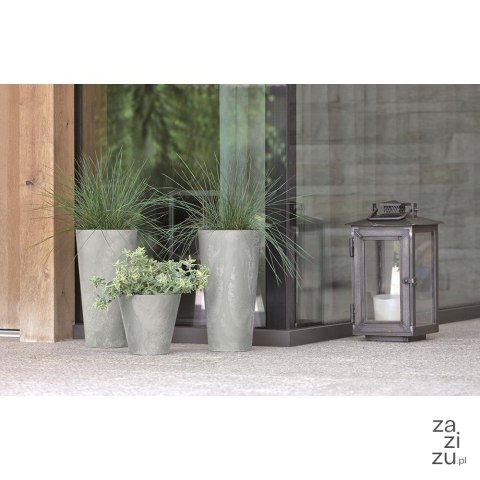 Doniczka z wkładem Tubus Slim Effect 20xh38 cm - beton Doniczka z wkładem Tubus Slim Effect 20xh38 cm - beton