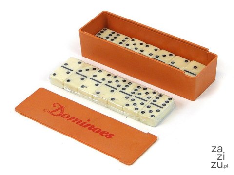 Gra domino w plastikowym pudełku 15x5x3,5cm Gra domino w plastikowym pudełku 15x5x3,5cm