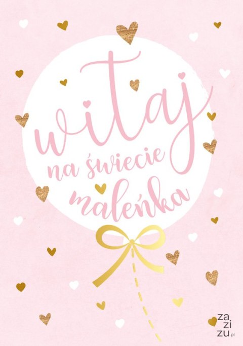 Karnet Witaj na świecie maleńka | PR-173 Karnet Witaj na świecie maleńka | PR-173