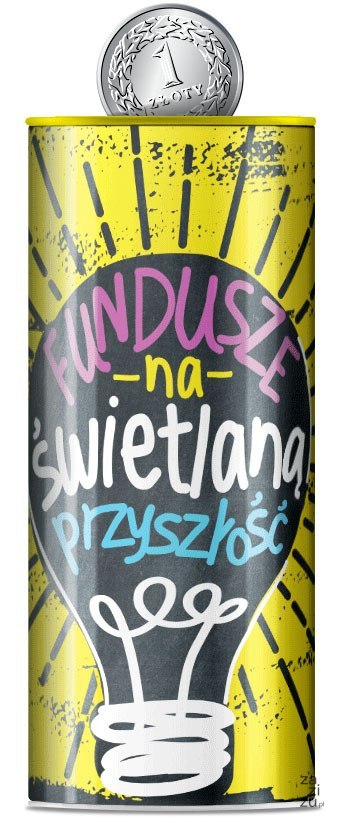 Puszka skarbonka " Świetlana przyszłość" | SP-027