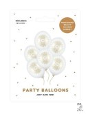 Balony 30cm Komunia IHS Metallic Pure White 6szt. | SB14M-110-008-6