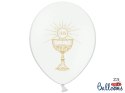 Balony 30cm Komunia IHS Metallic Pure White 6szt. | SB14M-110-008-6