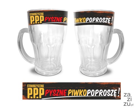 Kufel 480ml PYSZNE PIWKO POPROSZĘ Kufel 480ml PYSZNE PIWKO POPROSZĘ