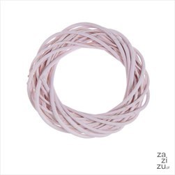 Wianek wiklinowy 20cm RÓŻOWY 129CAN12545-7PK