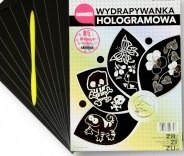 Wydrapywanka hologramowa A5 SREBRNA a'10 + rylec