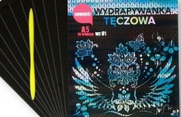 Wydrapywanka tęczowa A5 WZ-01 MULTICOLOR a'10 + rylec