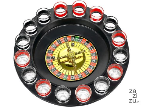 Alkoholowa gra ruletka imprezowa+kieliszki 16szt 18029 Alkoholowa gra ruletka imprezowa+kieliszki 16szt 18029