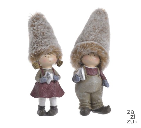 Figurka 17cm dziecko zimowe 8szt dziewczynka /chłopiec 128CAN6590_MIX