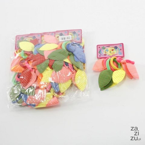 Gumki 48szt do włosów KRÓLICZKI KROPKI PASTELE L7369 Gumki 48szt do włosów KRÓLICZKI KROPKI PASTELE L7369