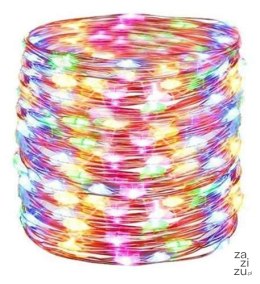 Lampki na druciku 100 LED - multicolor | 1699