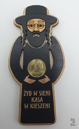 Magnes na lodówkę 10x15cm ŻYD NA KASĘ 129