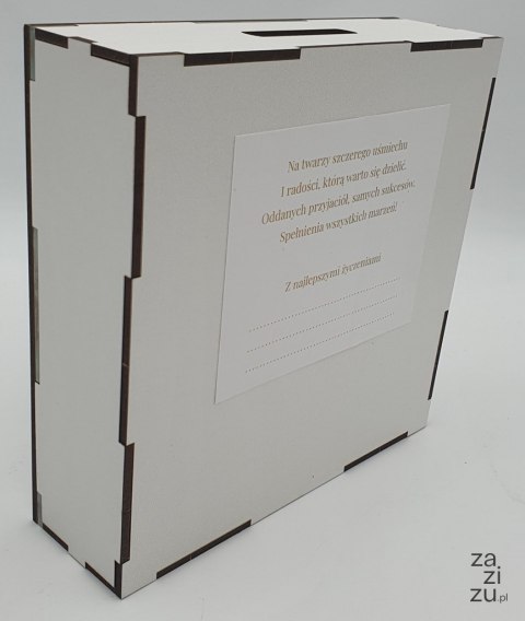 Skarbonka 18x18x5cm NA DRINKI I TROPIKI Skarbonka 18x18x5cm NA DRINKI I TROPIKI