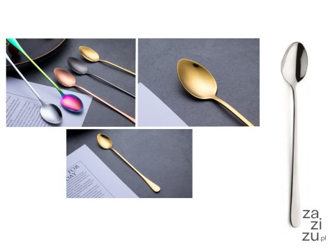 Sztućce 6szt łyżeczka stal nierdzewna srebrna 19,5 cm STC-102 Sztućce 6szt łyżeczka stal nierdzewna srebrna 19,5 cm STC-102