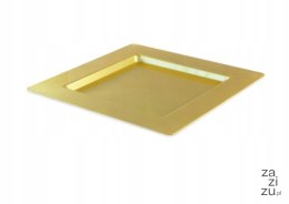 Talerze plastikowe 30 x 30 cm złote 4 szt. 34-24