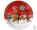 Talerzyki pap. Paw Patrol - Ready for Action 23 cm 8 szt. (plastic-free) sym. 93435